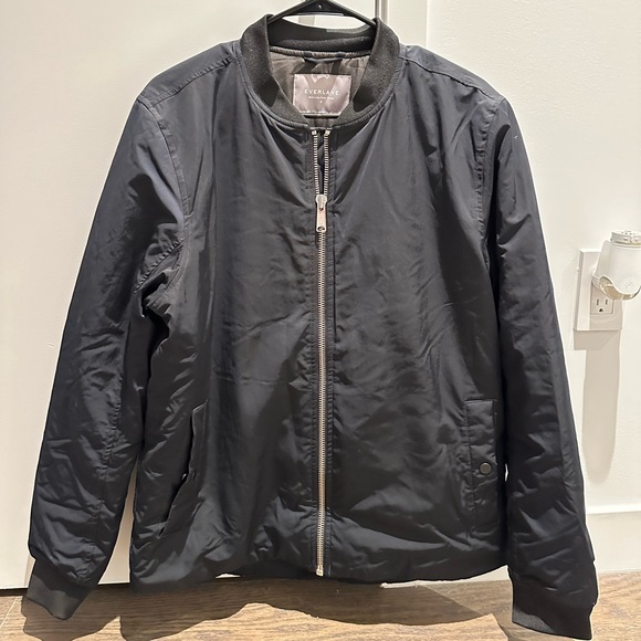 Everlane Black Bomber Jacket - Picture 1 of 2